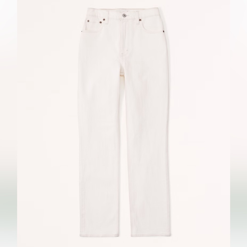 Abercrombie Cream 90s Straight Curve Love